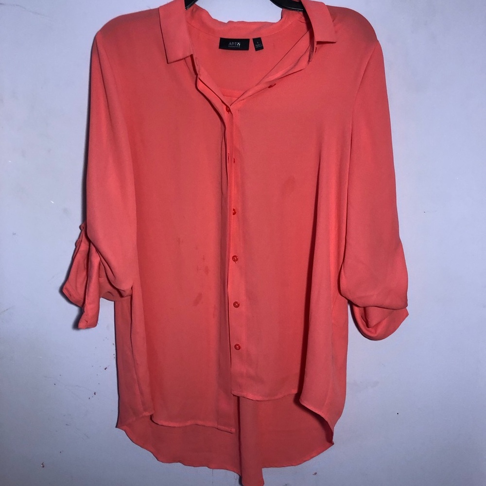 Coral blouse